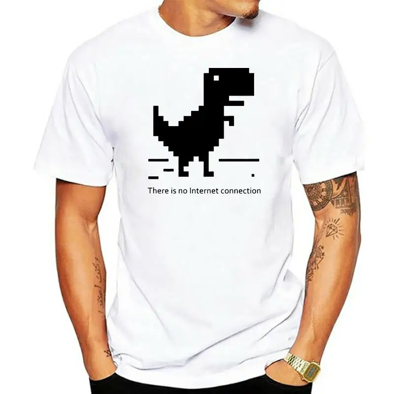 

T-Shirt Harajuku Street Clothing White Man'S Tshirt Tops There Is No Internet