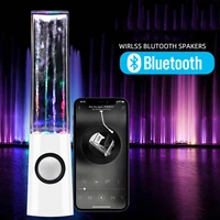 2PCS LED Light Dancing Water Music Fountain Light Speakers for Laptop For Phone Portable Desk Stereo Speaker