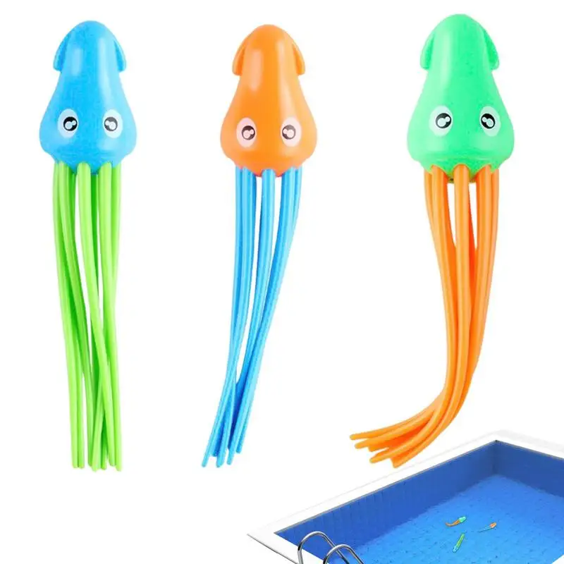 

Dive Toys For Pool For Kids Swimming Pool Dive Toys Colorful Shark Fishbone Jellyfish Torpedo Underwater Games Throw Toy Diving