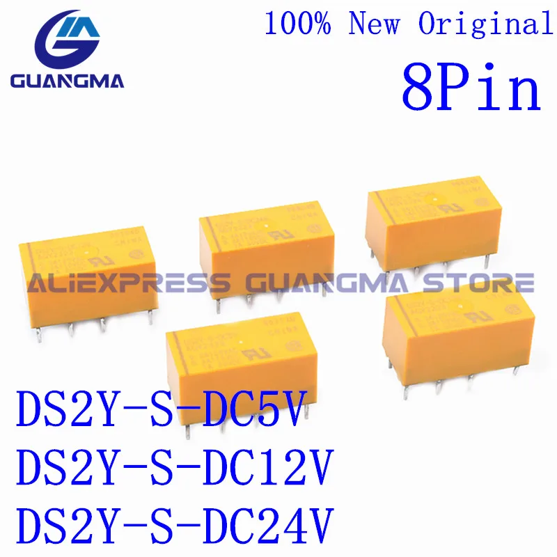 

10 шт., 100% Φ, 8pin, 125 a, V ac, AGY2329, AGY2323, AGY2324, DC5V, 12V, 24VDC