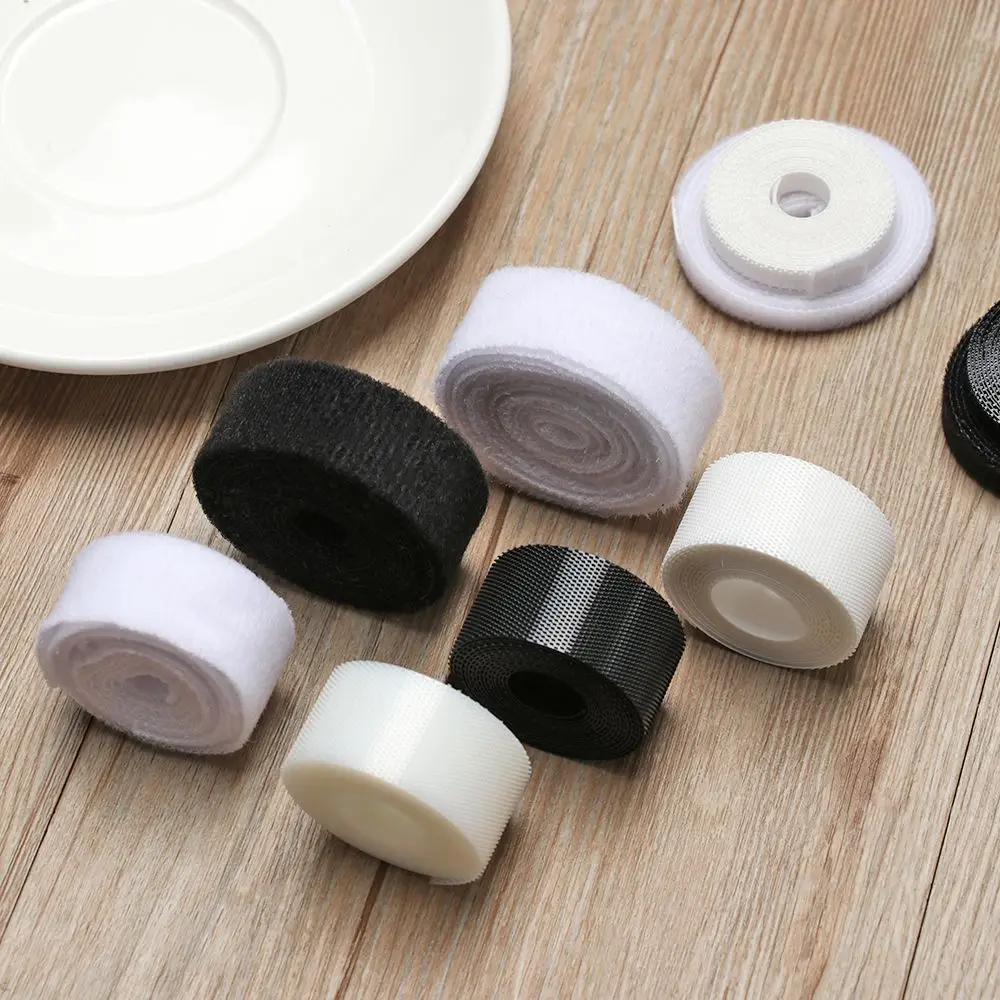 

Thin 6/8/20mm Width DIY Clothing Accessories Doll Sewing Stickers Paste Strap Clothes Fastener Tape Magic Tapes Sticker