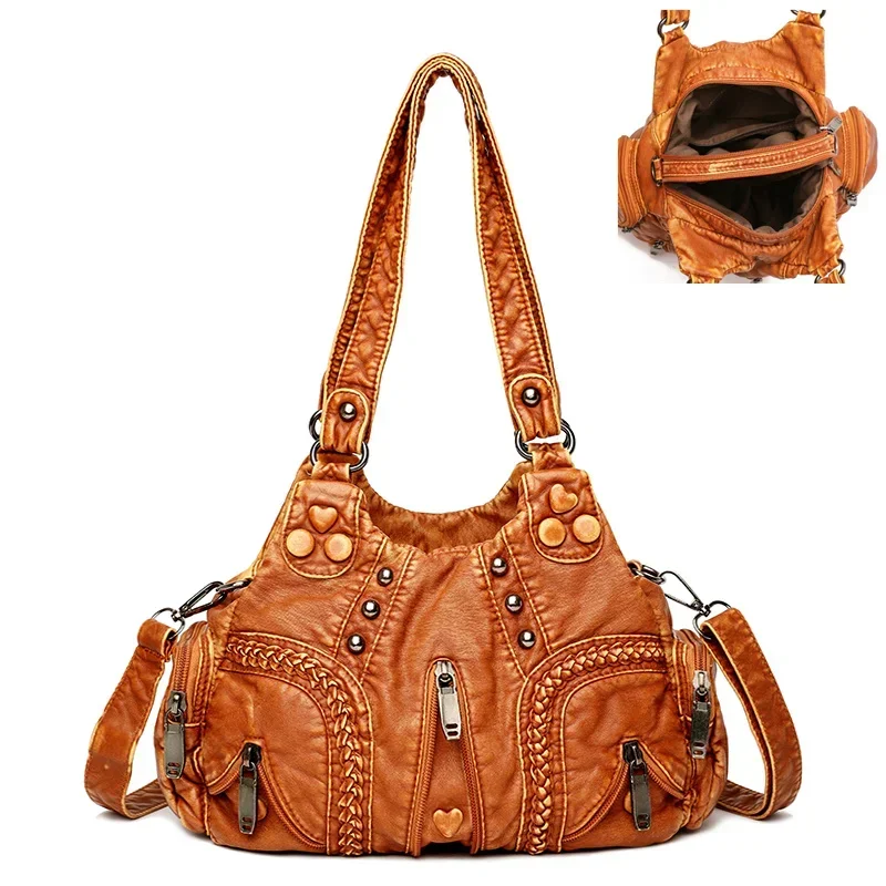 

Luxury Soft Shoulder Bags for Women 2023 Winter Large Capacity Shopping Hobo Crossbody Bag Ladies Casual Tote Handbag Sac A Main