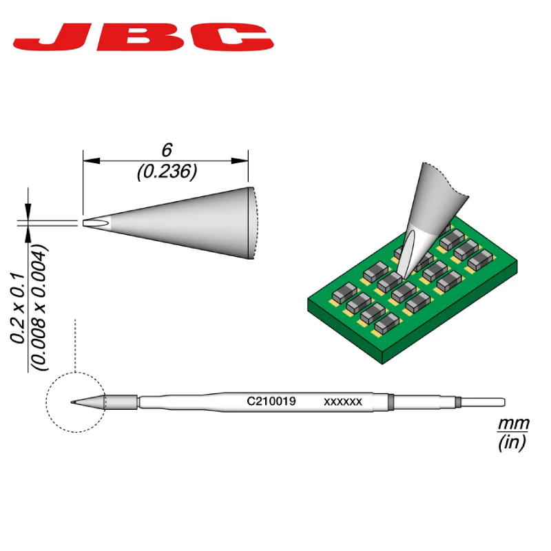 

Оригинальные паяльные жала JBC C210