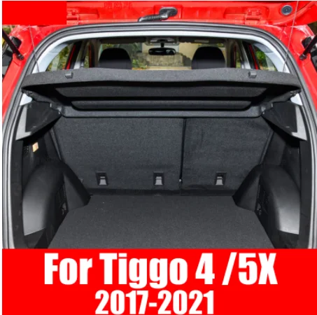 

Rear Trunk Curtain Trunks Partition Cover Parcel Shelf Interior Modification Panel For tiggo 4 5x 2017 to 2021 Car Accessories