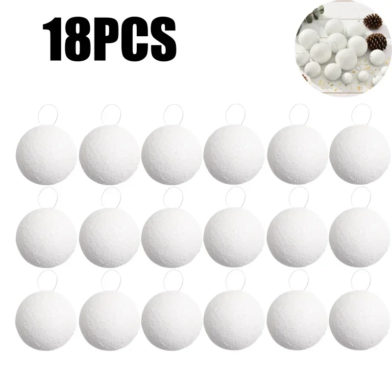 

Белые пенопластовые шары для декора 6 шт.