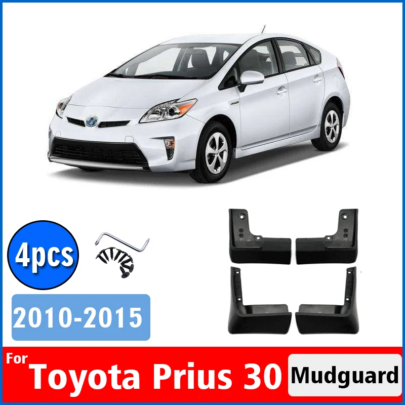 

2010-2015 Mud Flaps For Toyota Prius XW30 Hatchback mudguard Fender Mud Flap Splash Guard Car Accessoties auto styline 4pcs