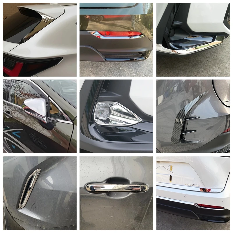 

Car Door Handle Front Bumper Corner Rear Fog Light Lamp Cover Kit Trim Accessories For LEXUS NX 260 350h NX260 NX350h 2022 2023