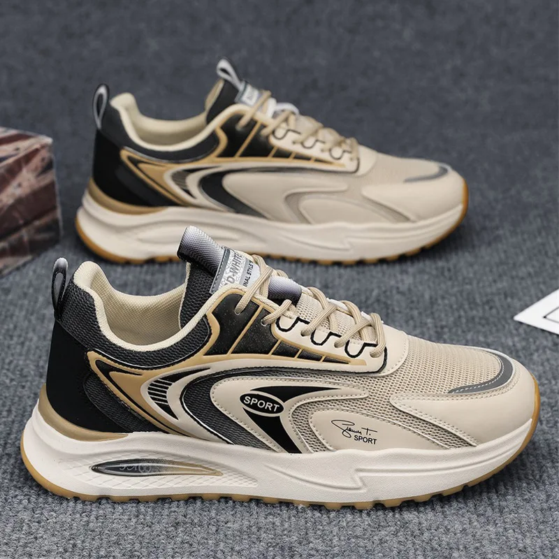 

Men Casual Running Shoes Mesh Breathable Fashion Lace Up Male Sneakers Men Outdoor Sports Shoes Fashion Walking Chunky Sneakers