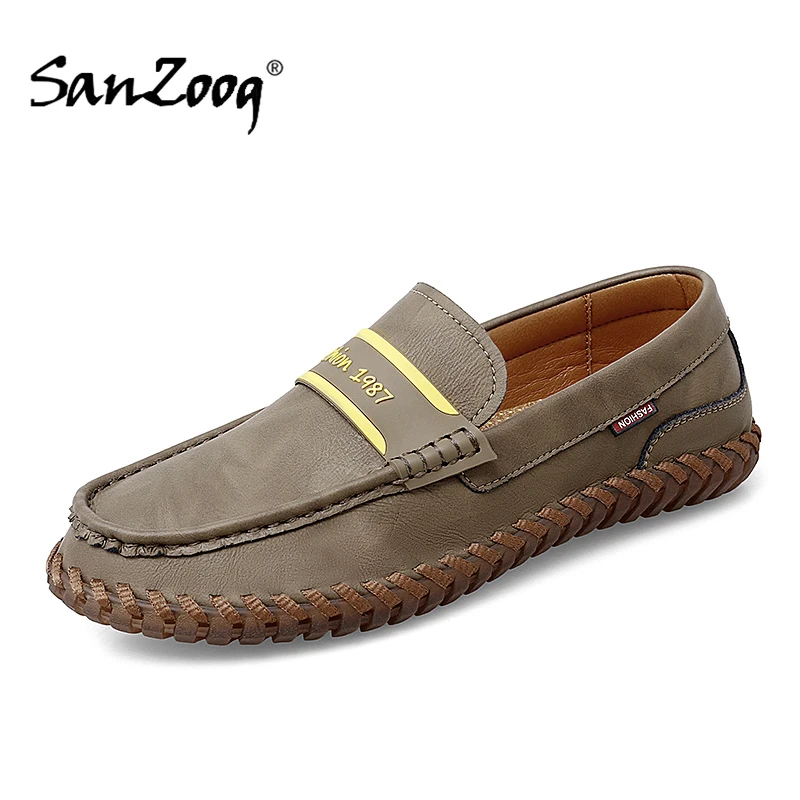 

Loafers Men Leather Casual Shoes Comfortable Slip-on Mens Driving Loafer Shoes for Male Handmade Lofer Dropshipping