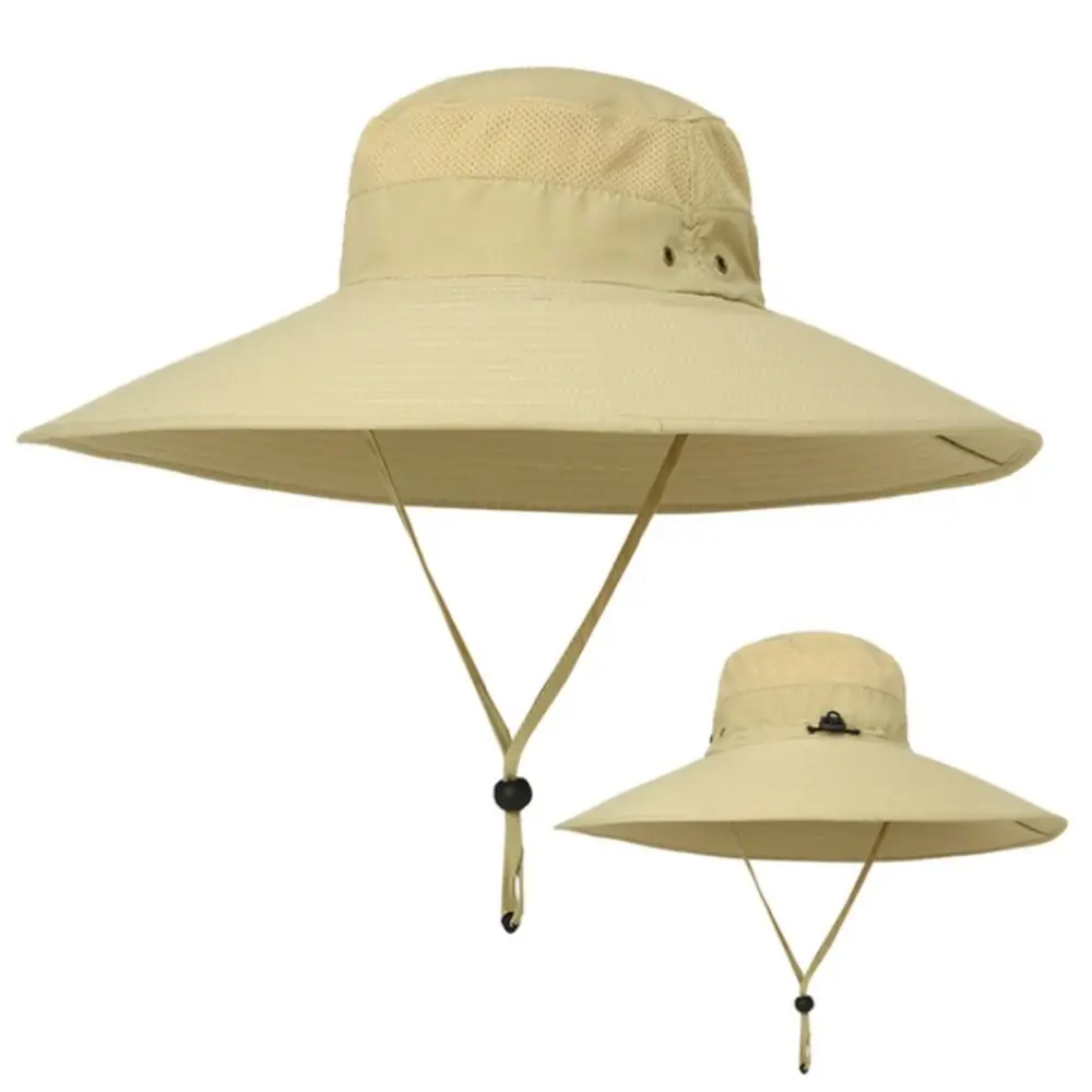 

Шляпа от солнца с широкими полями женская, модная Панама с защитой от УФ лучей, дышащая холщовая шляпа для рыбалки