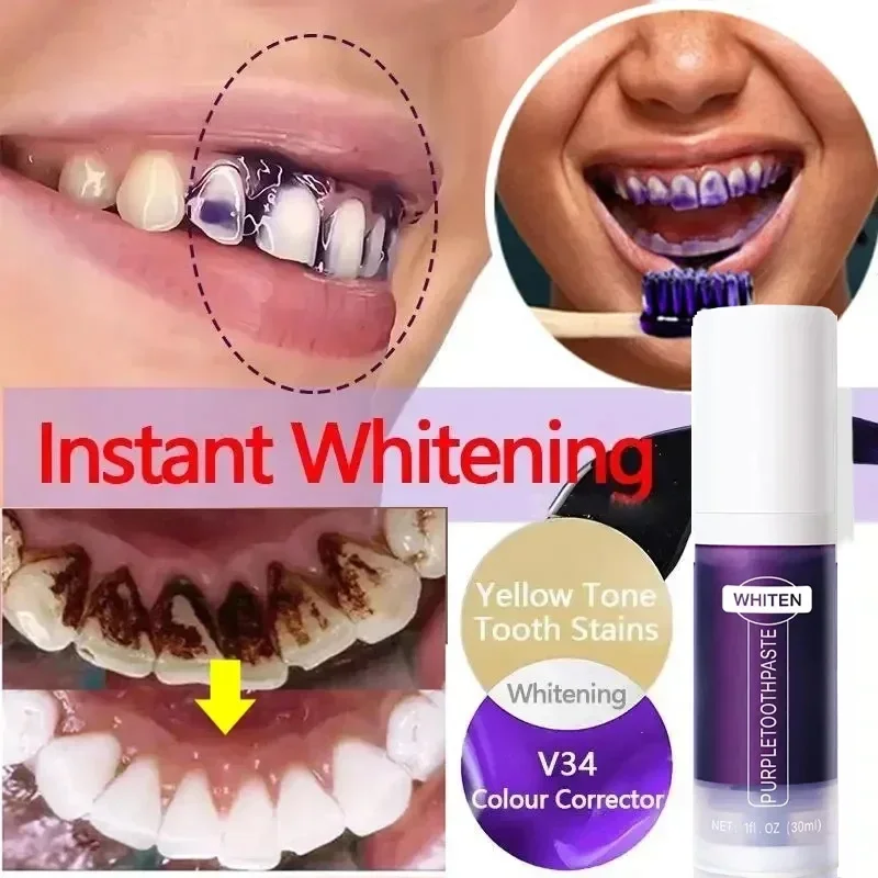 Зубная паста V34 для отбеливания зубов 5D полоски Гигиена полости рта инструменты