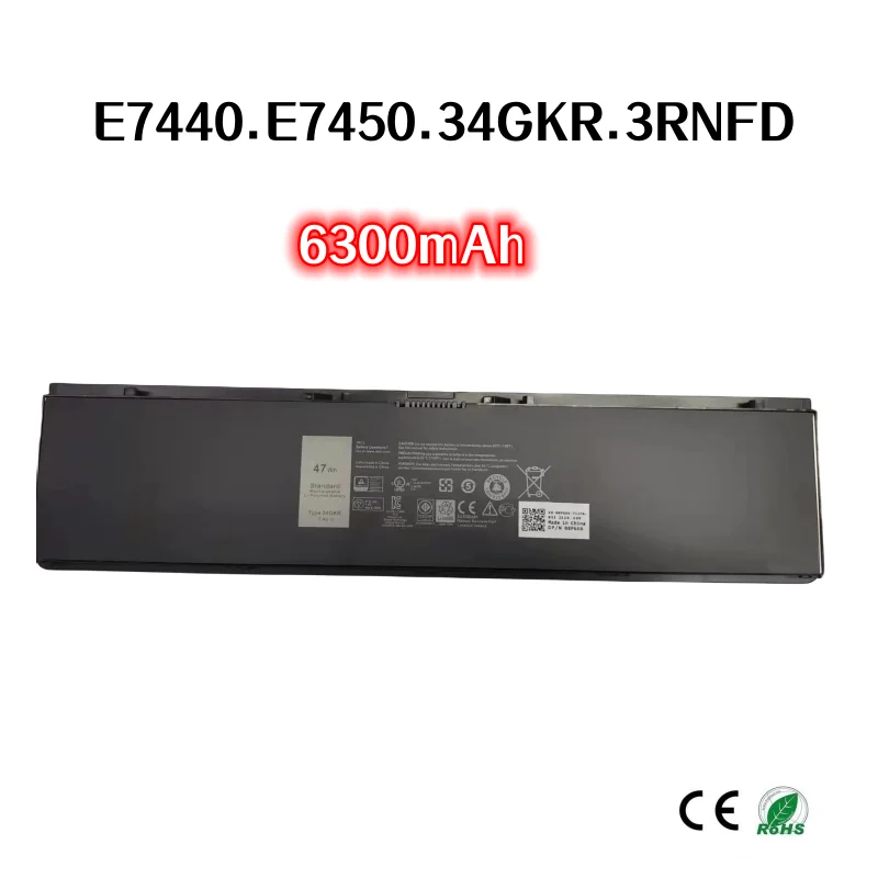 

Original 6300mAh For DELL Latitude E7440 E7450 34GKR 3RNFD laptop Original battery