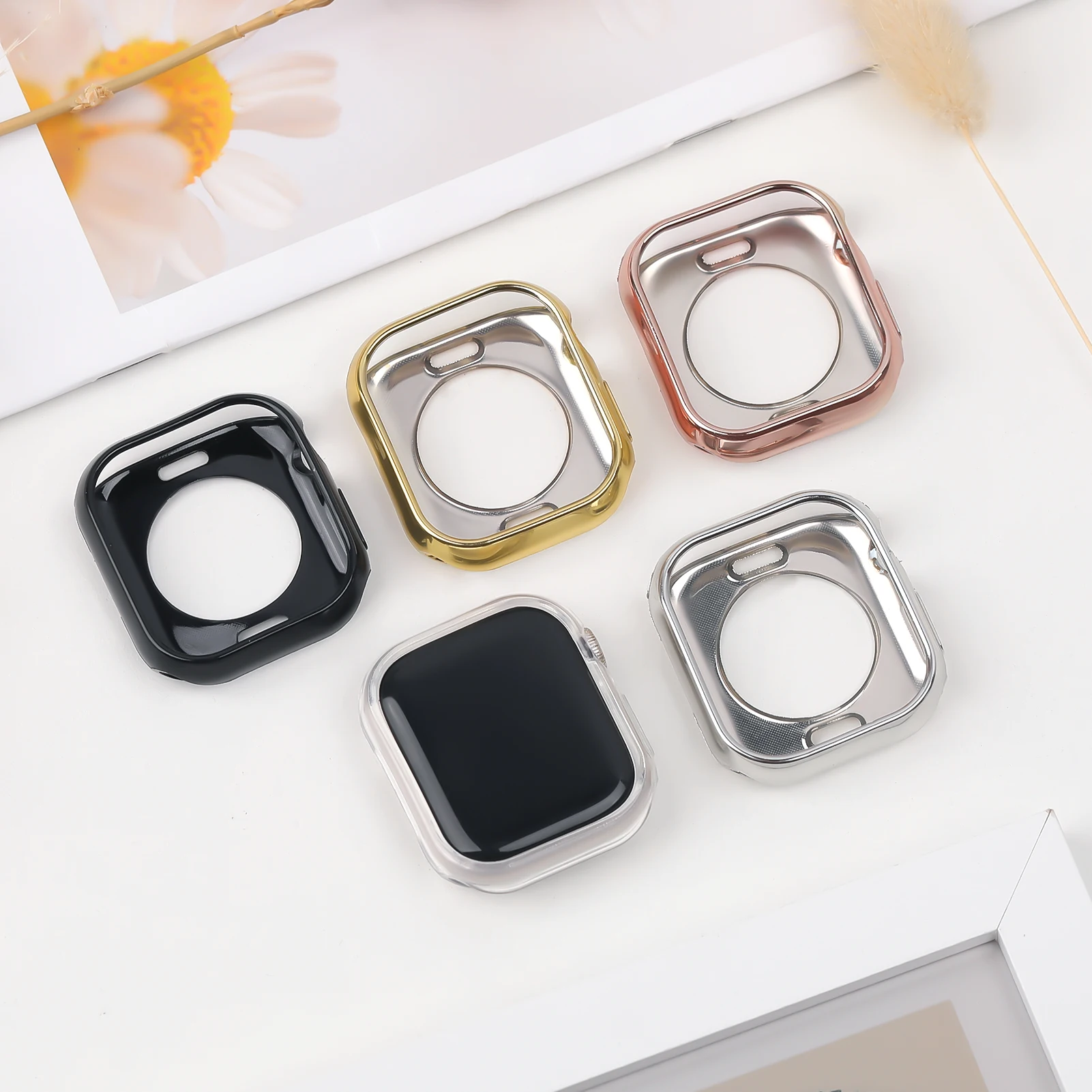 Фото Полый чехол из ТПУ для Apple Watch 11 10 46 мм 42 мм, аксессуары, без защитной пленки, защитный бампер, чехол для iWatch Series 11 46 мм 42 мм №2