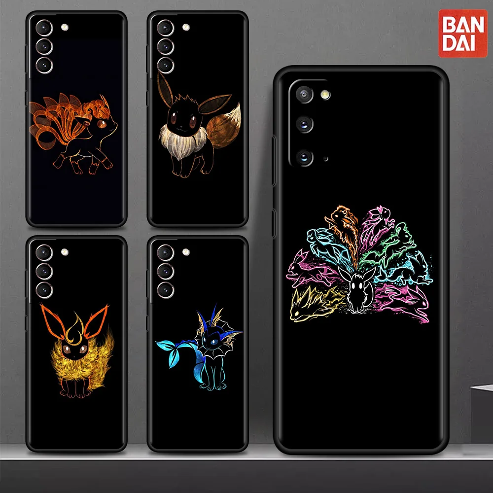 

Cute Pokemon Eevee Case For Samsung Galaxy S22 Ultra S21 Plus S20 FE Silicone Phone Cover S10 Lite S10e S9 S8 S7 Edge TPU Shell