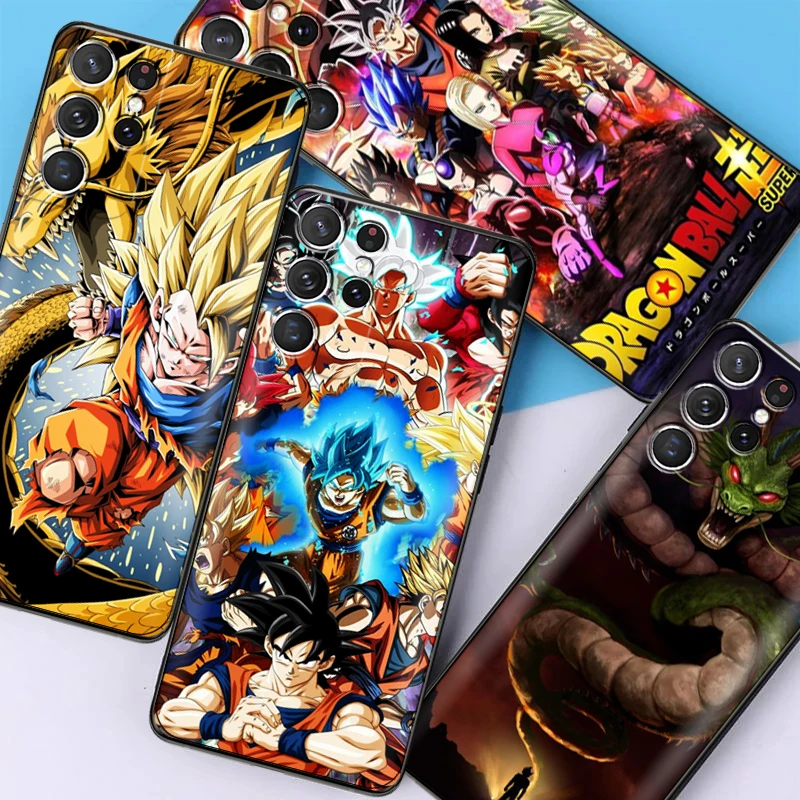 

Japan Anime Dragon Ball Goku Phone Case For Samsung Galaxy S22 S21 S20 Ultra FE 5G S22 S10 10E S9 Plus Back Carcasa