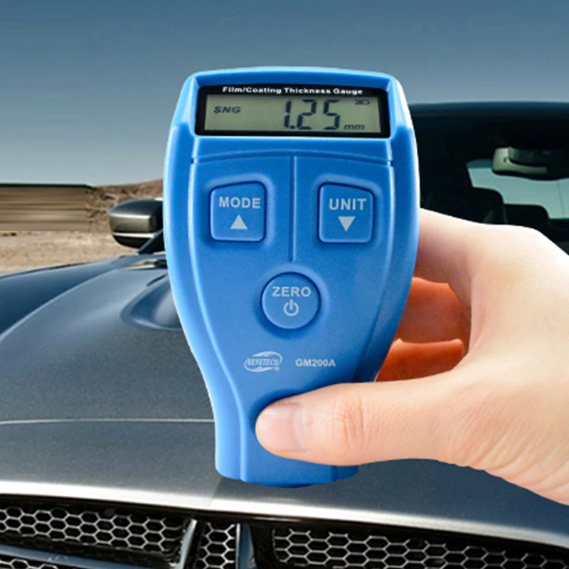 

Digital Backlight Tester Film Thickness Meter GM200A Car Paint Thickness Tester Coating Thickness Gauge Standard Intelligence
