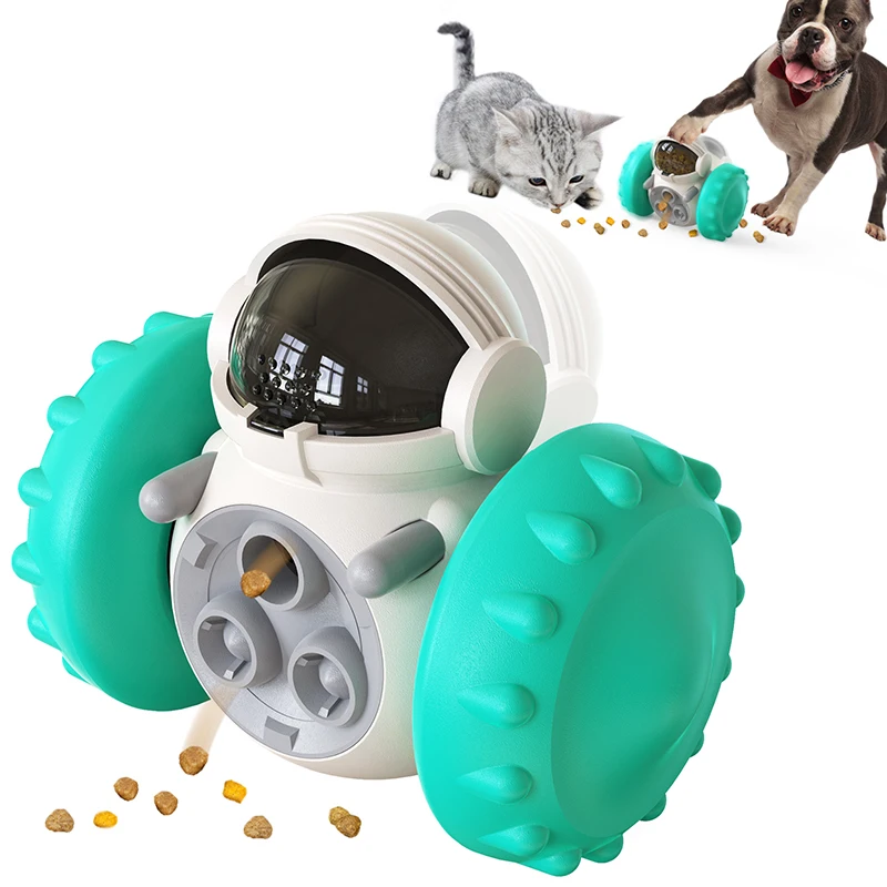 

Dog Treat Leaking Toy For Small Big Dogs Tumbler Interactive Toys Puppy Cat Slow Food Feeder Dispenser IQ Training Accessories
