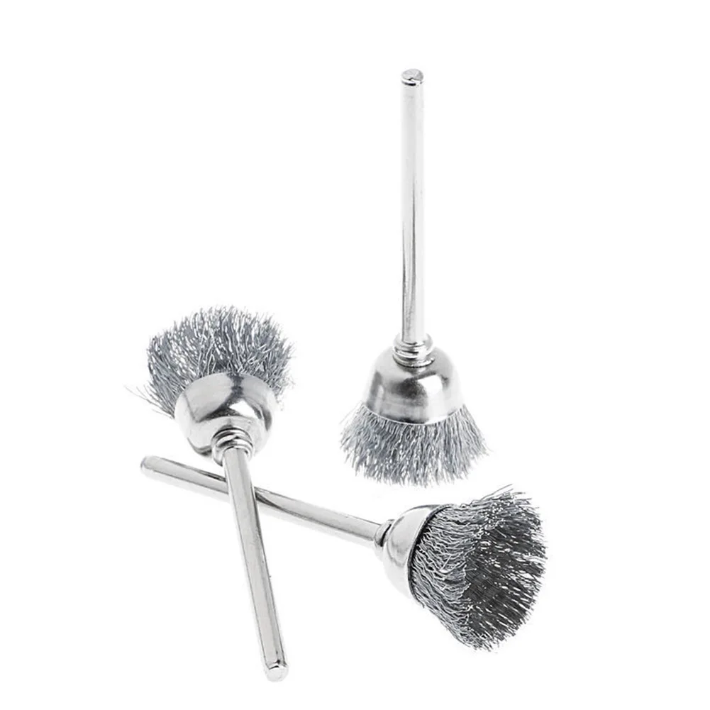

9Pcs Stainless Steel Electric Tool Steel Wire Wheel Brushes Cup Rust Removal Polishing 3/15/25mm Rotary Tool Engraver Abrasive