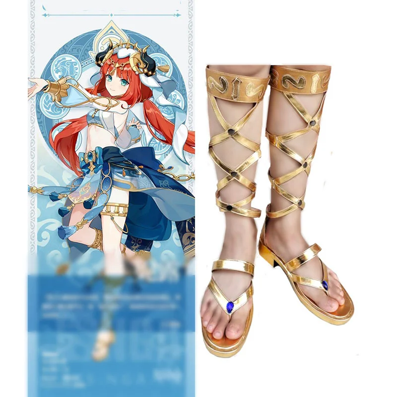 Game Genshin Impact Nilou реквизит для косплея сандалии на заказ Хэллоуина вечерний наряд