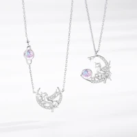 2021 new fashion crystal charm pendent necklace for women girls party birthday jewelry gift choker