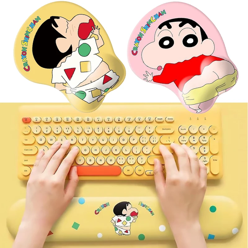 

Kawaii Anime Crayon Shin-chan 3D Mouse Pad funny Anti Slip mouse mat Keyboard Wrist Rest Pad Mouse Wrist Rest Pad Office tools