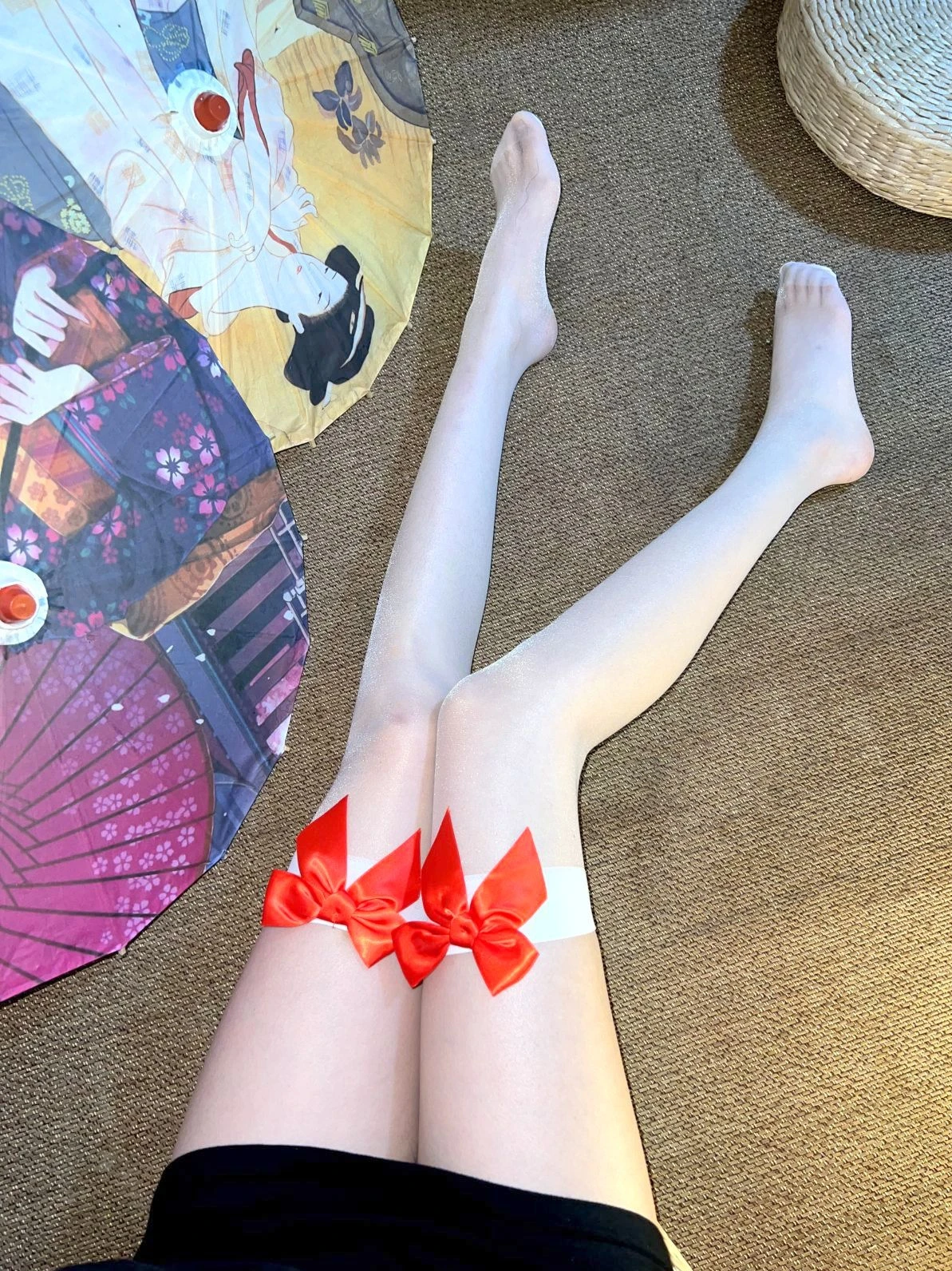 

Women's Fashion Sexy Over Knee Thigh High Stockings Sexy tights Bowknot top Nylon Pontyhose ultra-thin tight