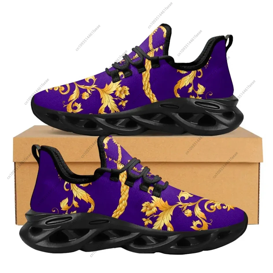 WHEREISART новые женские кроссовки золотые цветочные дизайны на шнуровке для пар