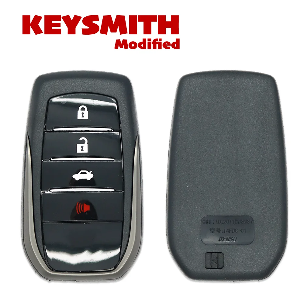 Фото Улучшенный корпус смарт-ключа KEYSMITH для Toyota Land Cruiser LC200, Prado, Prius, Camry, Crown, Aurion, Avensis (замена) №2
