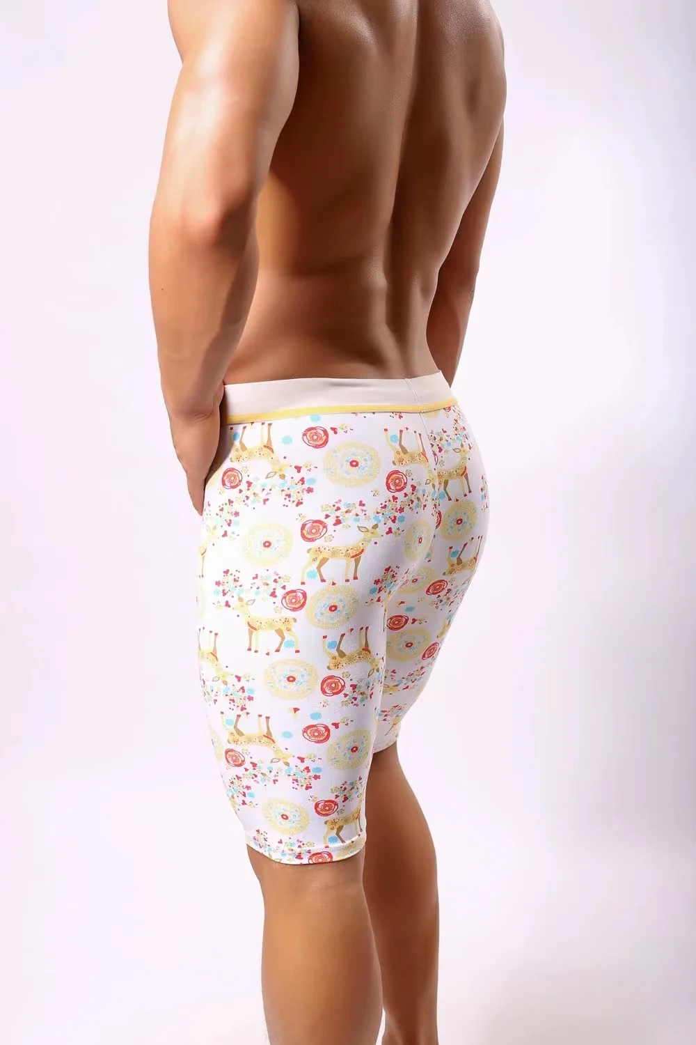 2pcs Long Men Boxer Underwear Men Underware Boxer Shorts Mens Cotton Long Leg Underpants for Brand Quality Sexy Pouch Panties