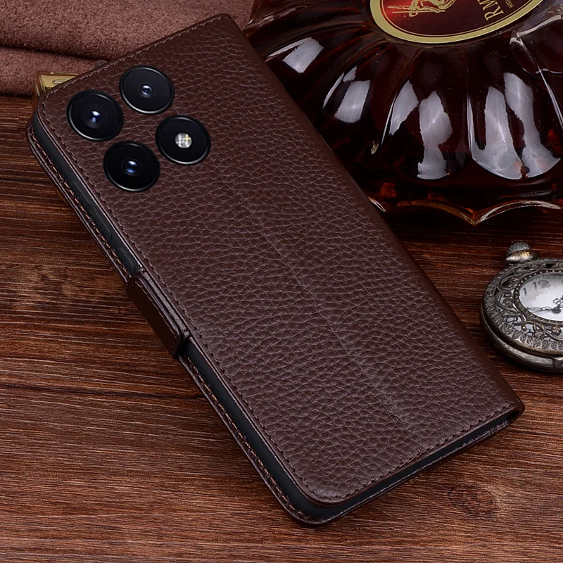 Чехол для телефона Wobiloo из натуральной кожи с магнитной застежкой чехол Xiaomi Redmi K70