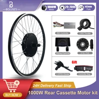 48v 1000w jn ebike kit rear cassette wheel hub motor for electric bicycle conversion kit rear dropout 142mm