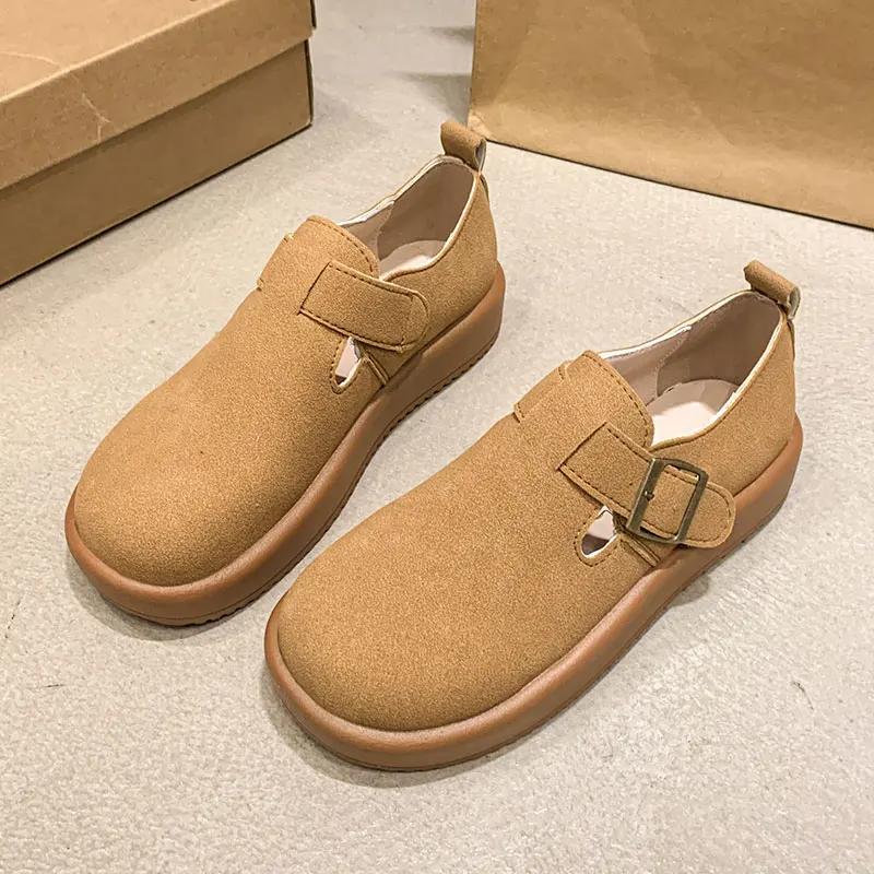Туфли без шнуровки для женщин сабо на платформе осенняя женская обувь новые