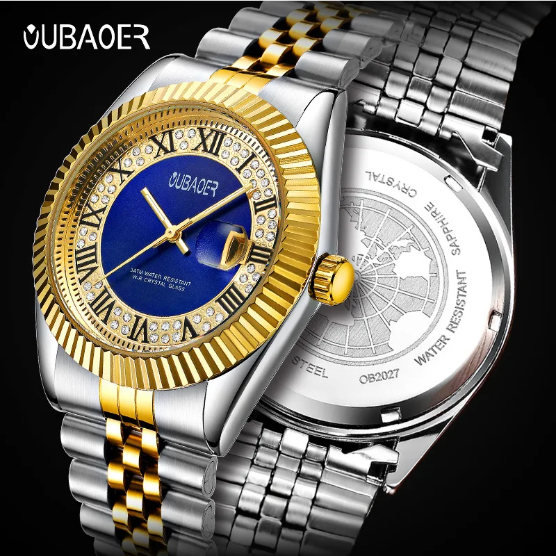 

Factory Direct Sales New Opel Men's Automatic Quartz Business Watch Stylish and Personalized Watch Stainless Steel Watch