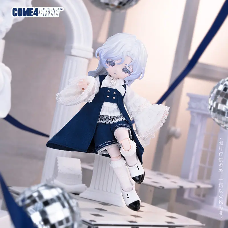 Фото Одежда для кукол BJD COME4FREE, комплект одежды для кукол Ob11, сине-белая накидка с кружевной отделкой, серия Fairy Tale, комплект одежды Canghen Covenant для коллекционеров №3