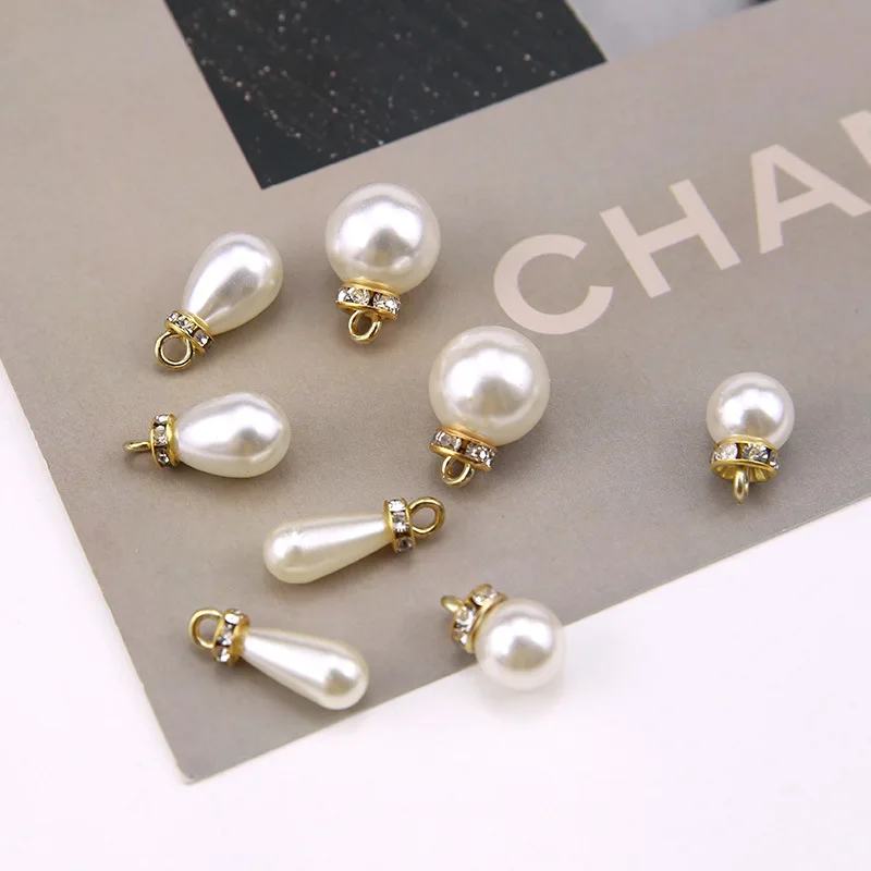 

10pcs Imitation Pearl Pendants Water Drop Earrings Charms for Jewelry Making Supplies Diy Necklace Accessories Crafts Wholesale