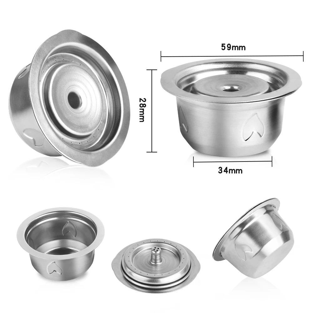 Набор фильтров для кофейных капсул из нержавеющей стали совместимых с vertuolline GCA1