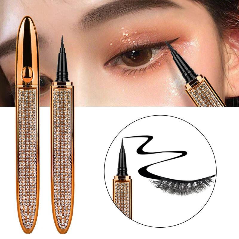Long Lasting No Glue Magnetic Quick Drying Eyelashes Sticking Eye Liner Pen  Easy To Wear