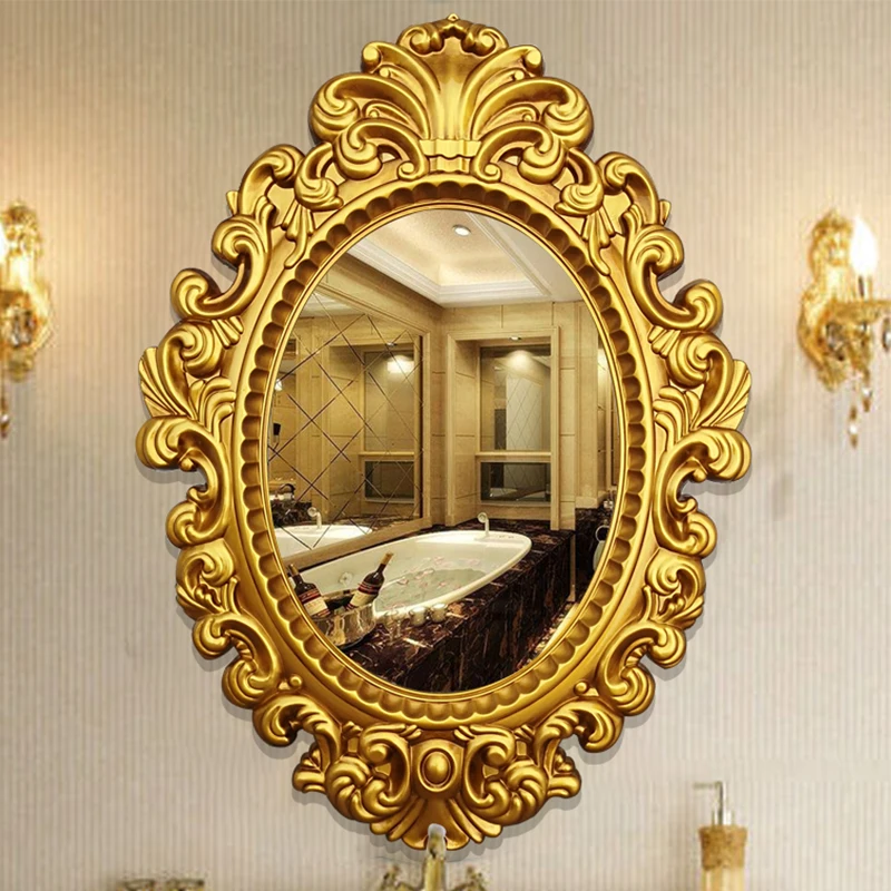 

Large Decorative Mirrors Living Room Makeup Gold Full Body Vanity Decorative Mirror Aesthetic Espelho Grande House Decoration