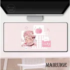 Большой резиновый милый розовый коврик для мыши в стиле аниме jujewellsu Kaisen, для девочек, коврики для компьютерной мыши, XXL Lock Edge Mause Pad, коврик для клавиатуры и стола