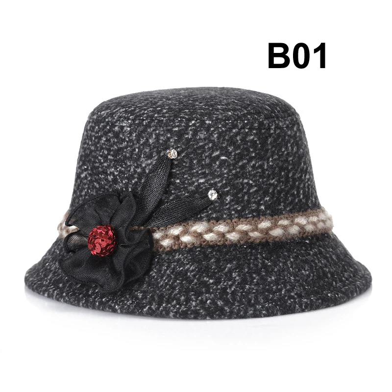 

Женская осенне-зимняя теплая элегантная женская винтажная шляпа