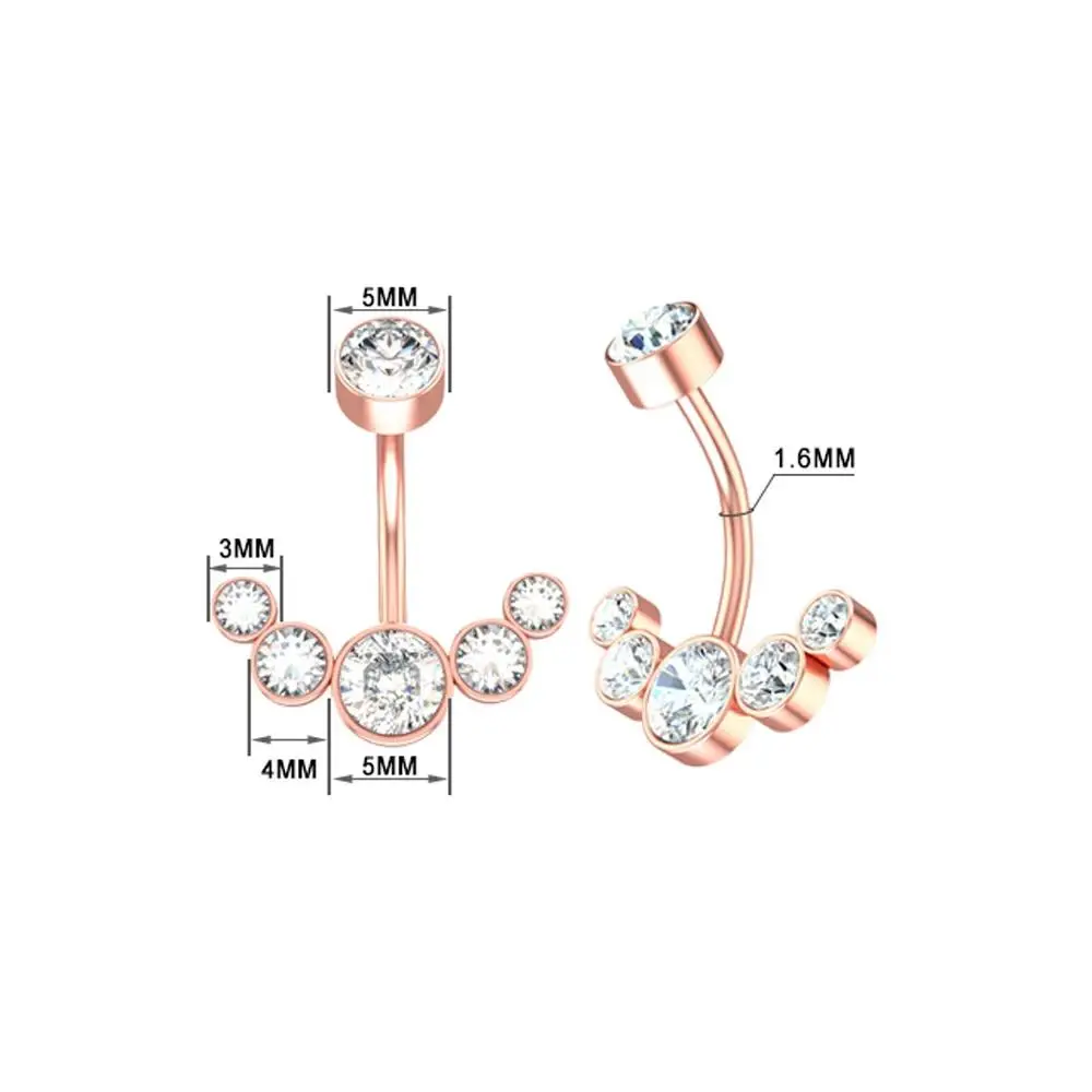 Кольцо для пупка из нержавеющей стали 316L