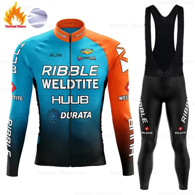 

2023 RAUDAX Winter Fleece Warm Men Long Sleeve Jersey Suit Mountian Bicycle Clothes Ropa Ciclismo Racing Bike Cycling Clothings