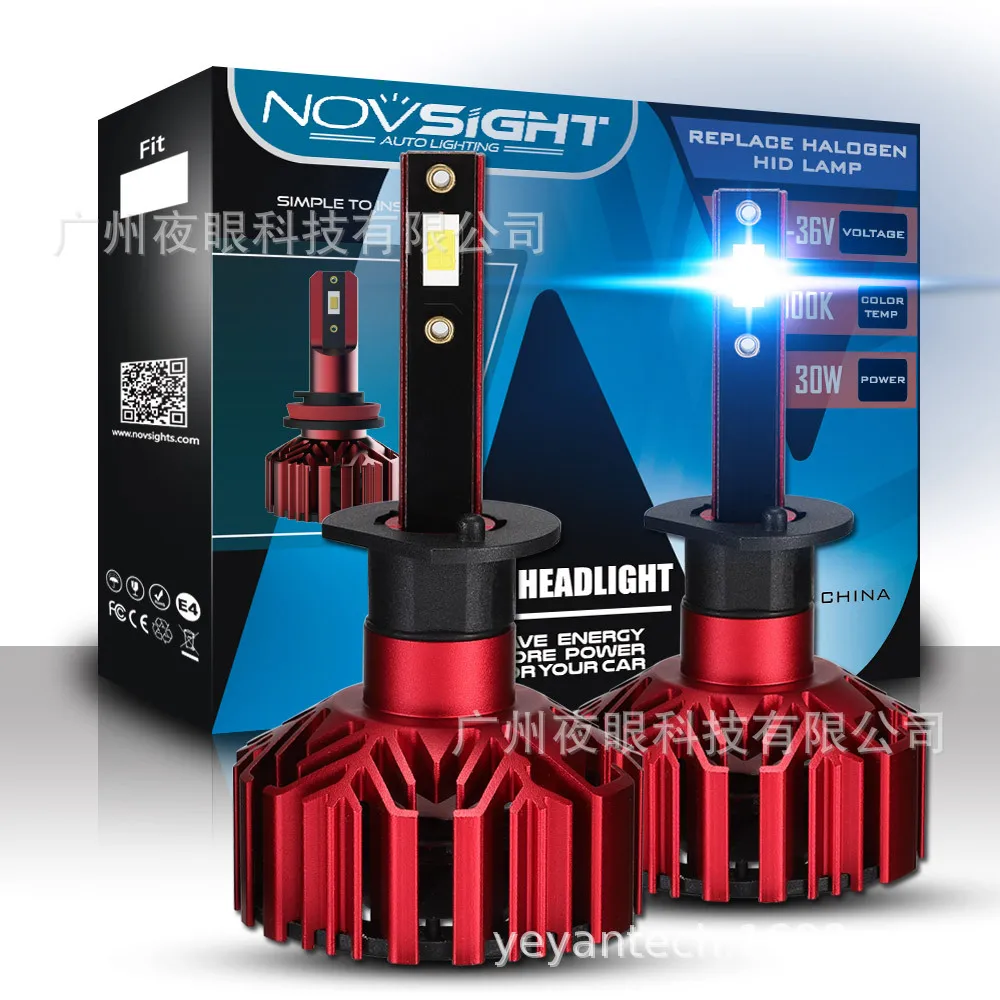 

Novsight N11 H1 Car Headlight Bulbs LED 10000LM 6000K 12V 60W New Car Headlight LED Headlight H4 H7 H1 H11 9005 9006