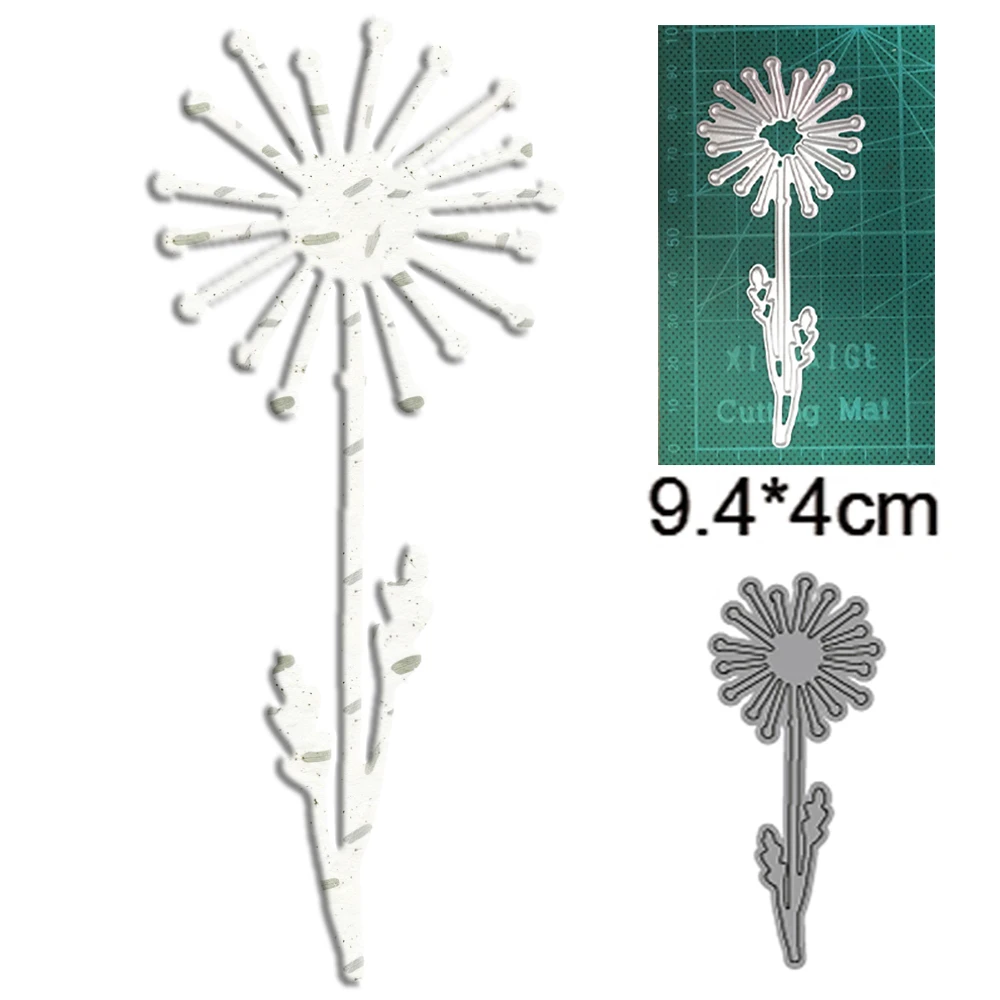1 шт. семена одуванчика цветок металлические Вырубные штампы Скрапбукинг