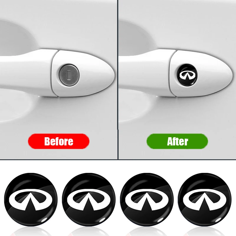 

Car Door Lock Keyhole Sticker Interior Badge Styling For INFINITI FX35 Q70 Q50 Q30 QX30 QX50 QX70 M37 G35 G37 FX37 Accessories