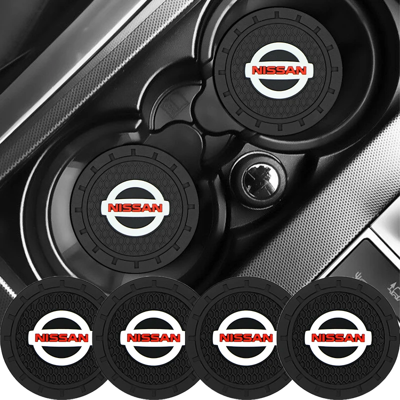 

1pcs Car Non-slip Pad Cup Holder Mat Coaster For Nissan Tiida Sylphy Teana Note X-trail 1 2 T31 T32 Serena Almera Qashqai Titan