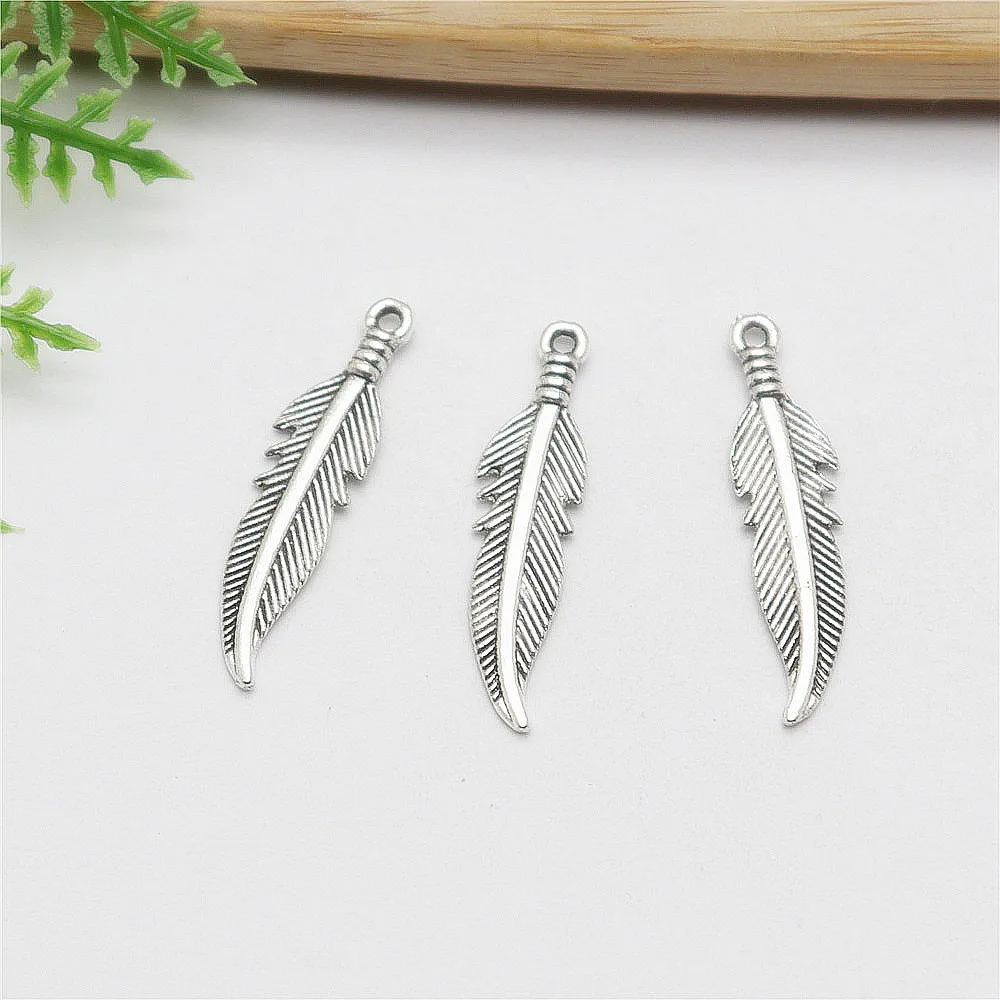 

Wholessale 180pcs Delicate Cute Feather Charms Dangles for Women's DIY Jewelry Making Supplies Pendant Necklace Earring