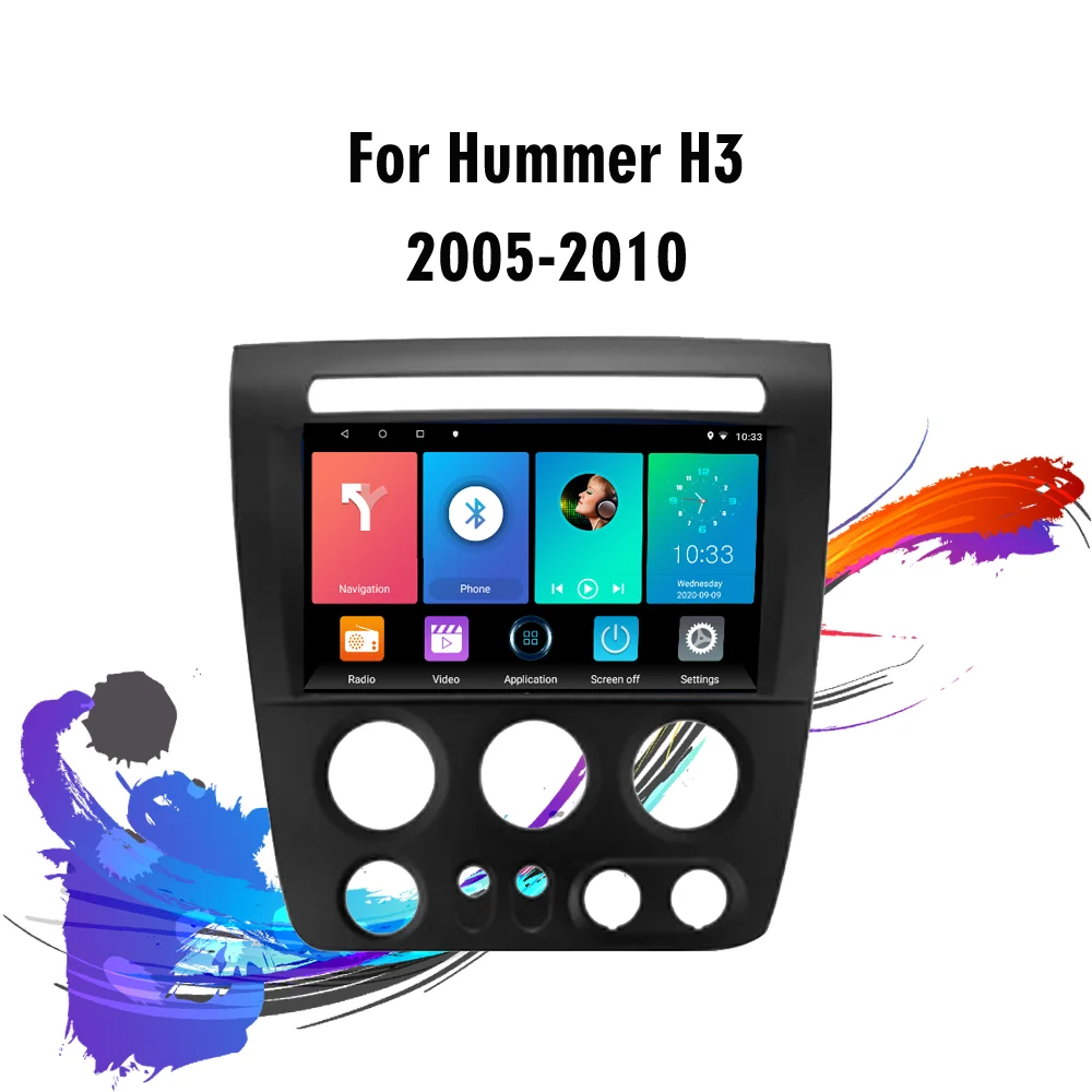 

Автомагнитола для Hummer H3 2005-2010, 9 дюймов, 2 Din, Android, 4G, Wi-Fi, GPS-навигация, FM, Bluetooth, HD-видеоплеер