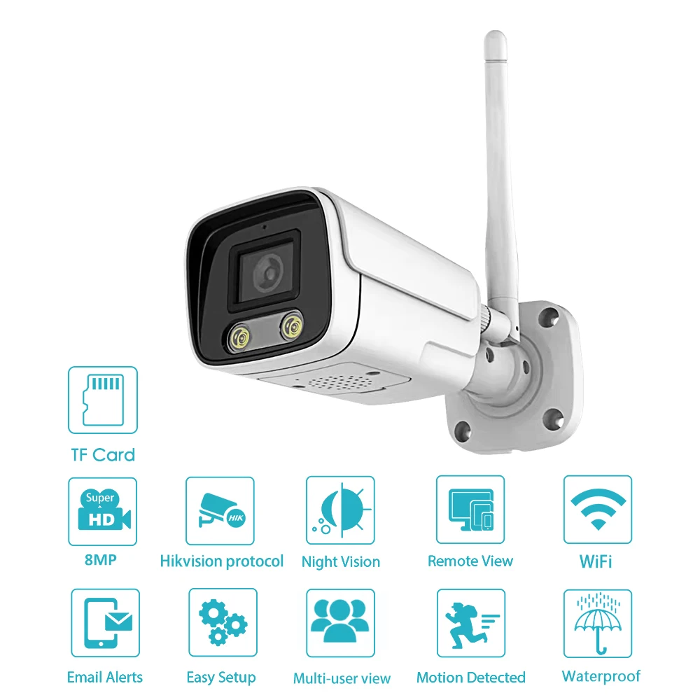 Дешево Беспроводная Wi-Fi IP-камера IMX415, 8 МП