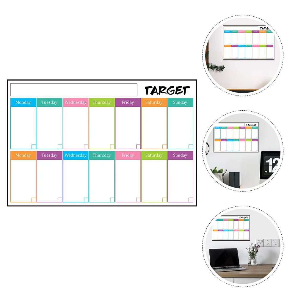 

Наклейка для письма, стираемая доска, ПВХ, еженедельные украшения для дома